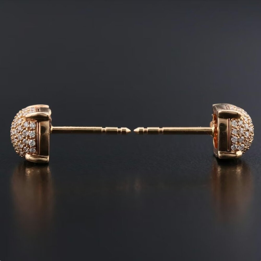 Tiffany & Co. Paloma Sugar Stacks 18K 0.50 CTW Pavé Diamond Stud Earrings - Picture 6 of 9